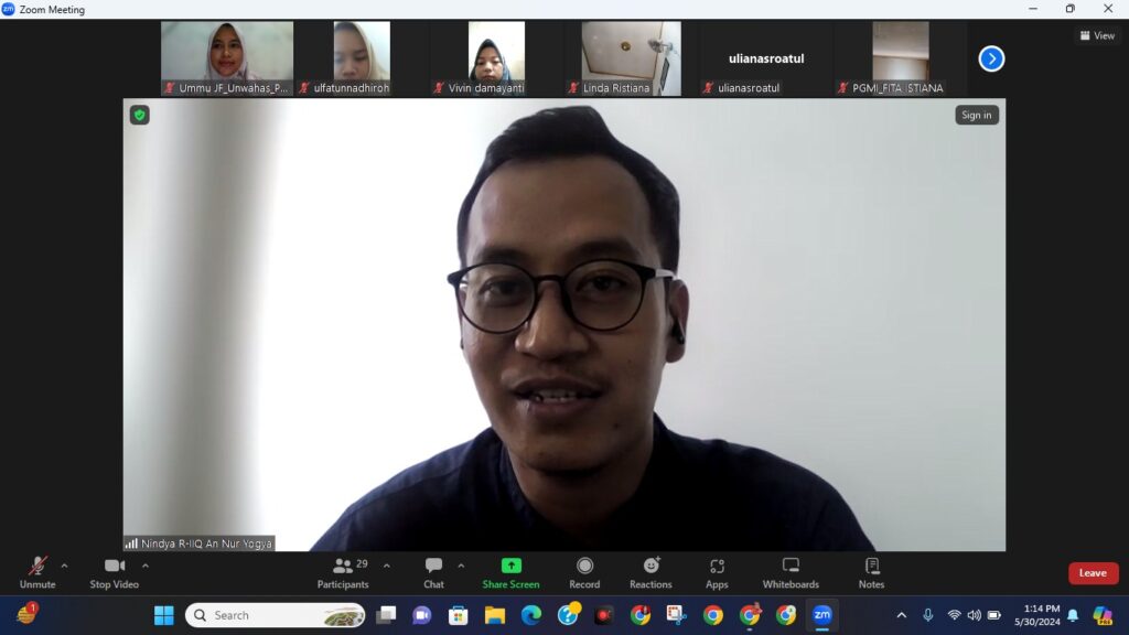 WhatsApp Image 2024 06 05 at 17.23.13 - Dosen Prodi PGMI Fakultas Tarbiyah IIQ An Nur Yogyakarta menjadi Dosen Tamu di Universitas Wahid Hasyim Semarang