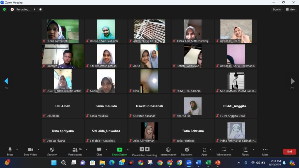 WhatsApp Image 2024 06 05 at 17.23.14 - Dosen Prodi PGMI Fakultas Tarbiyah IIQ An Nur Yogyakarta menjadi Dosen Tamu di Universitas Wahid Hasyim Semarang