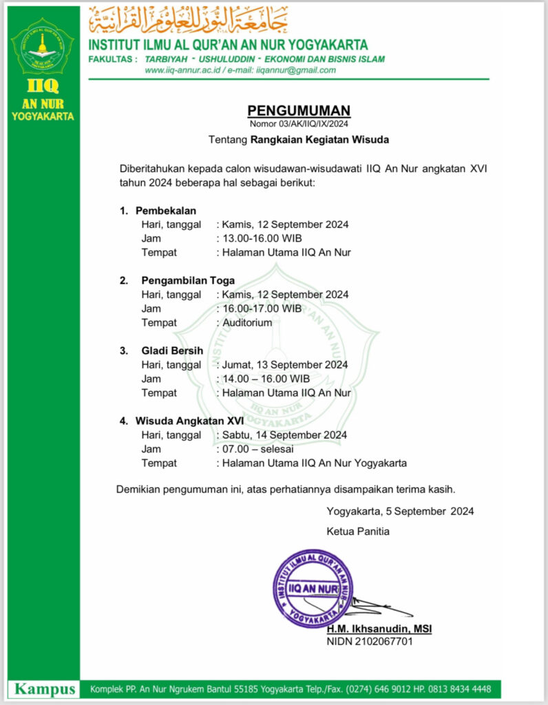 IMG 9286 1 - PENGUMUMAN RANGKAIAN KEGIATAN WISUDA TAHUN 2024