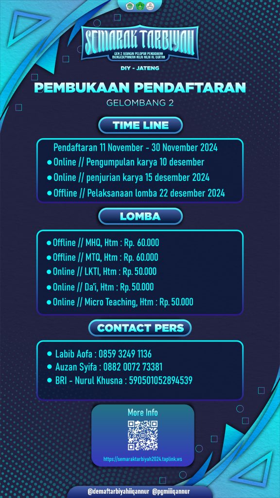 WhatsApp Image 2024 11 13 at 13.10.10 - 🔥TARBIYAH BERAKSI🔥 PENDAFTARAN SEMARAK TARBIYAH GELOMBANG 2 RESMI DIBUKA