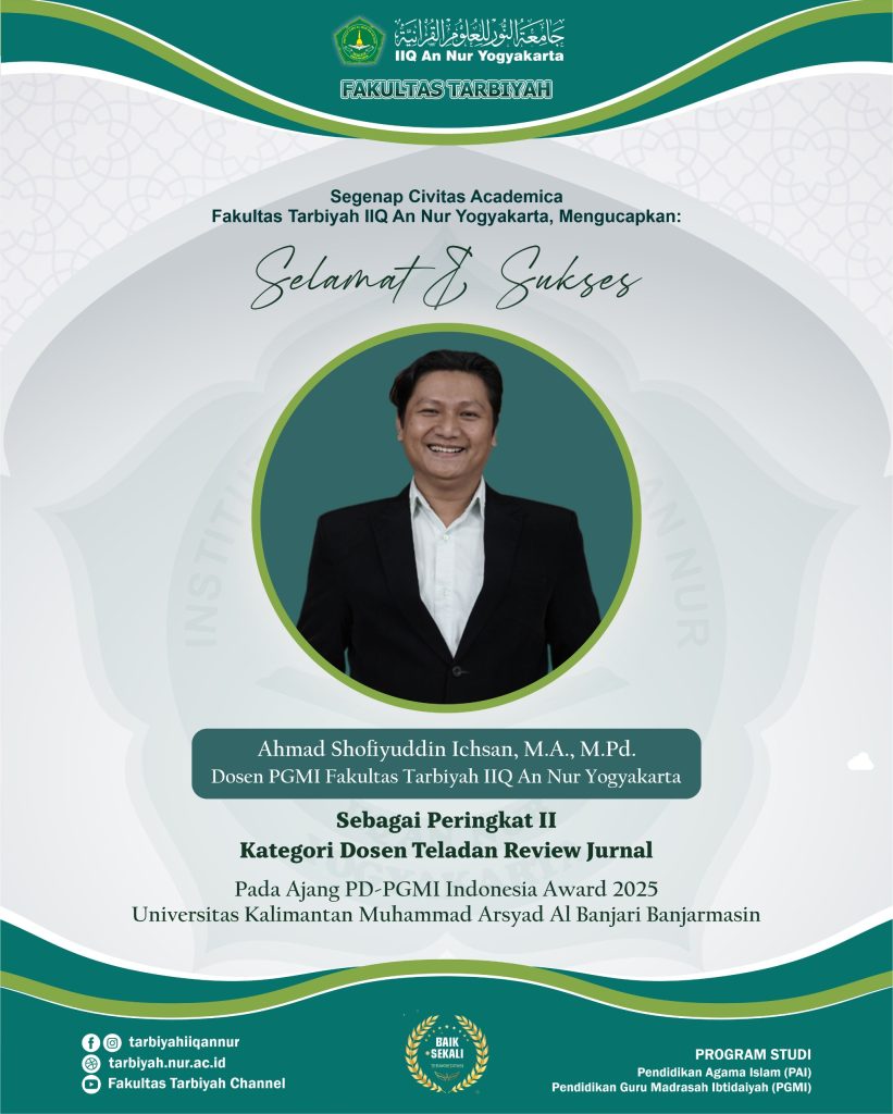 WhatsApp Image 2025 07 09 at 7.14.06 AM 1 - Dosen IIQ An Nur Yogyakarta Raih Penghargaan Nasional di Ajang Mukernas PD-PGMI Indonesia 2025