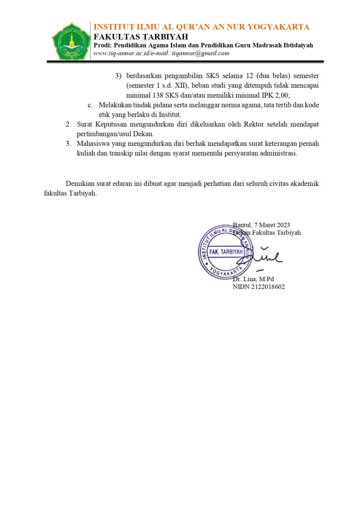 15 Surat Edaran MAHASISWA MENGHILANG DAN MAHASISWA MENGUNDURKAN DIRI page 0002 - Surat Edara Mahasiswa Menghilang dan Mahasiswa Mengundurkan Diri