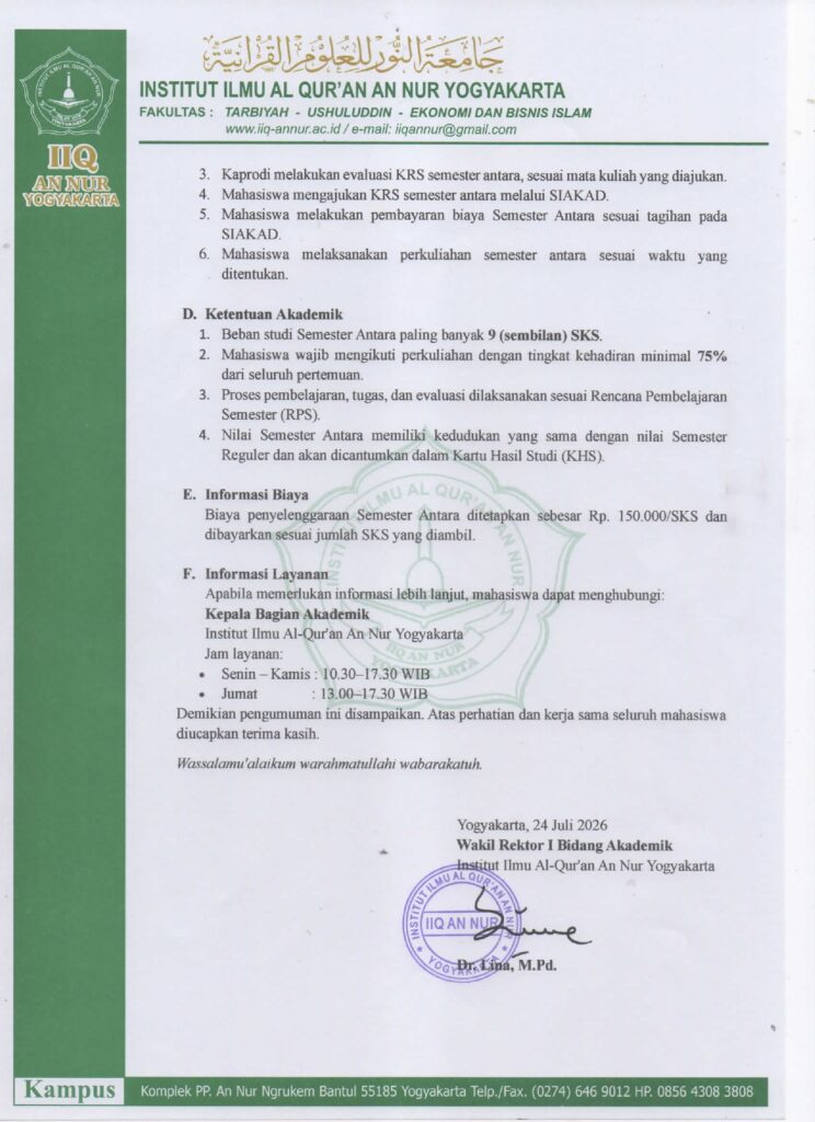 Surat Edaran Pelaksanaan Semester Antara Tahun Akademik 2026 2027 page 0002 - Surat Edaran Pelaksanaan Semester Antara Tahun Akademik